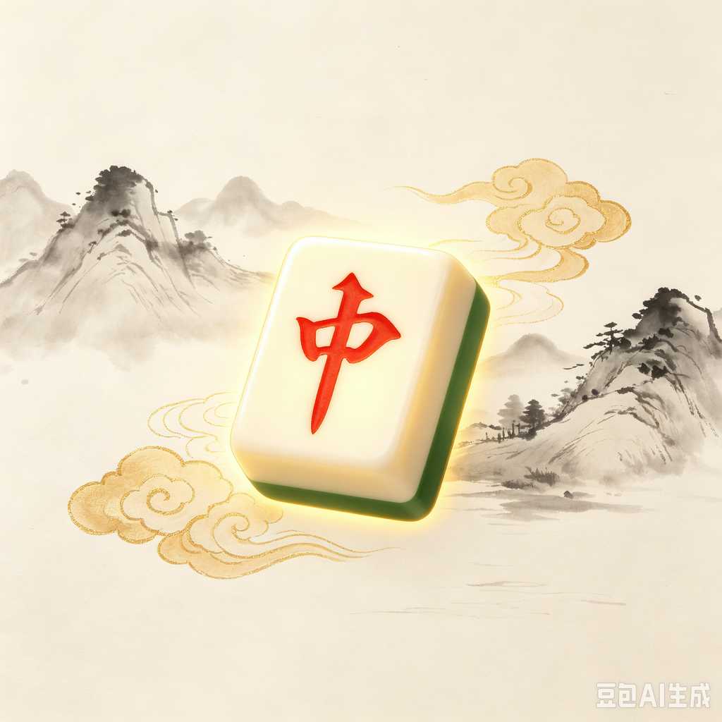 indoor leisure game mahjong set