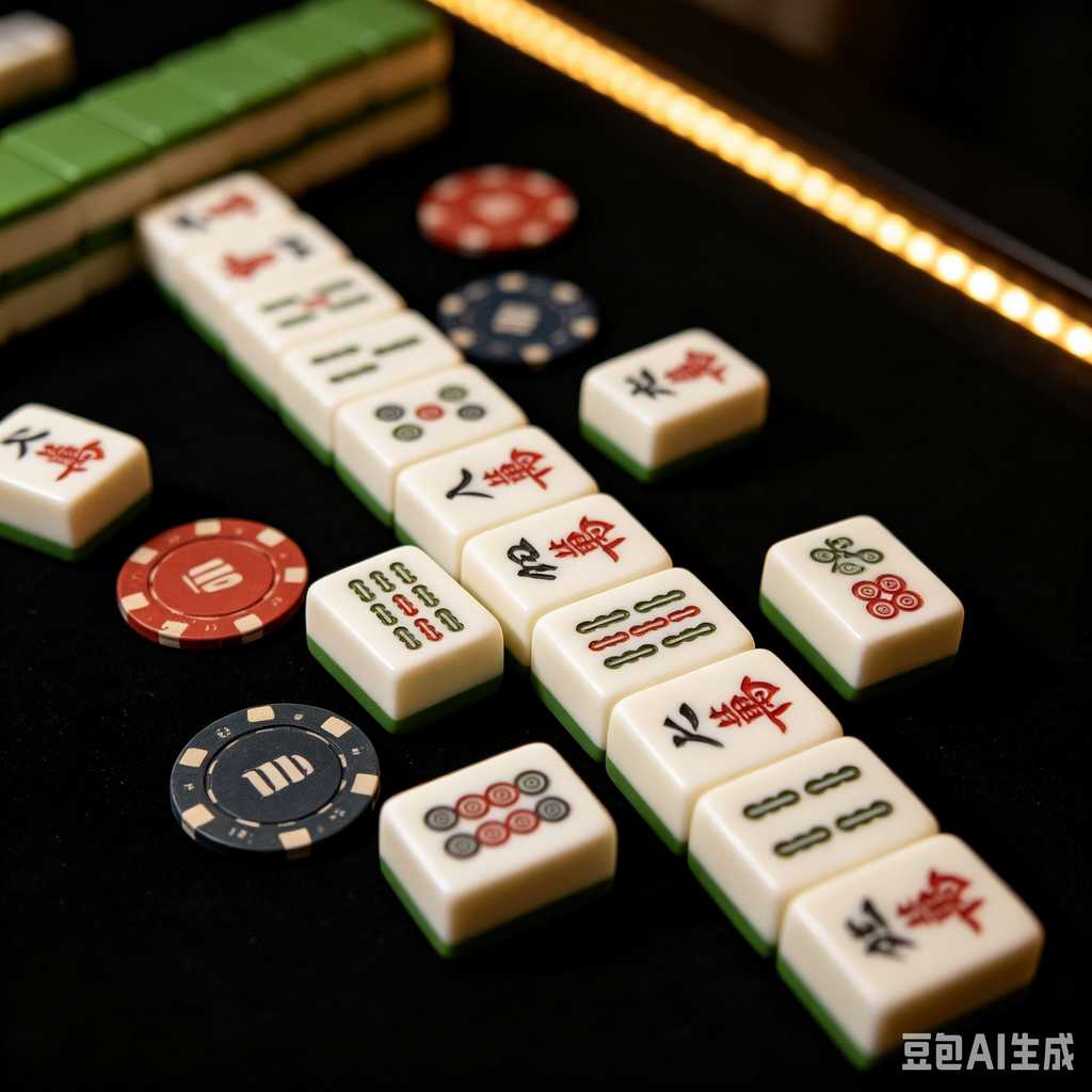 floral design mahjong set