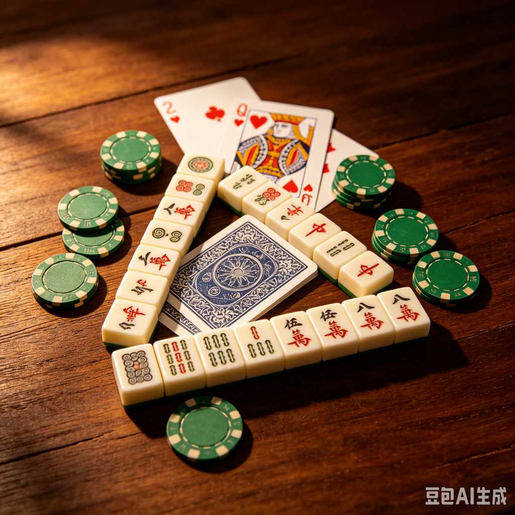 carved pattern mahjong set
