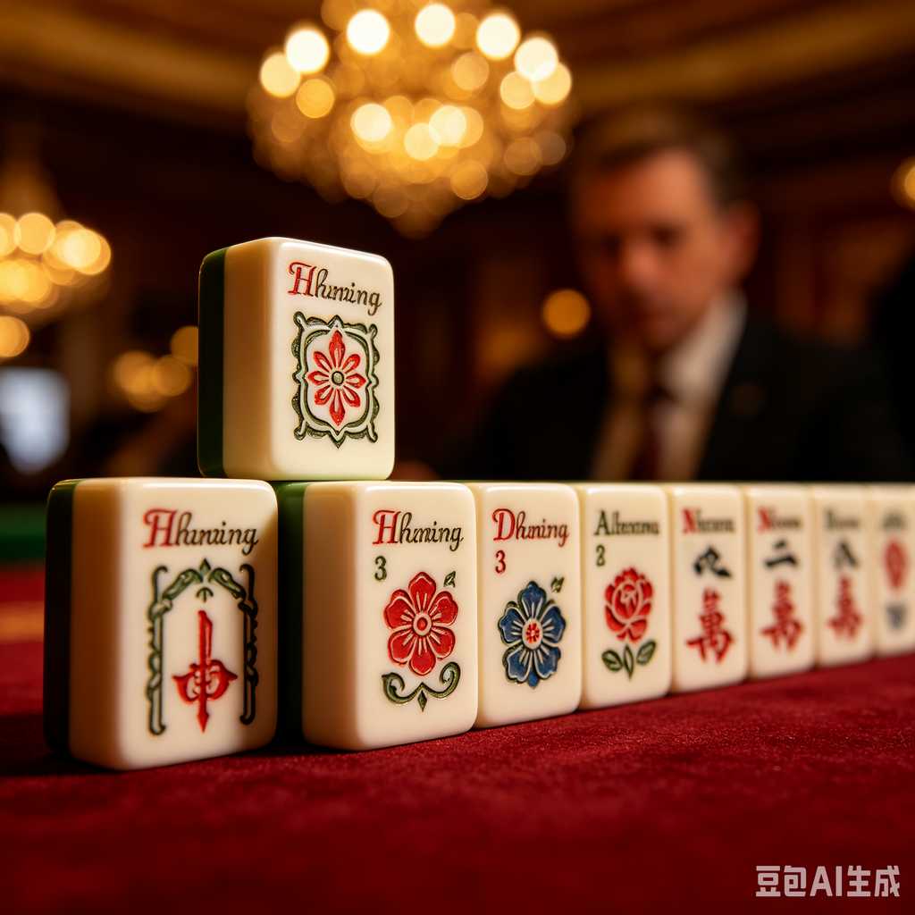 embossed mahjong set design